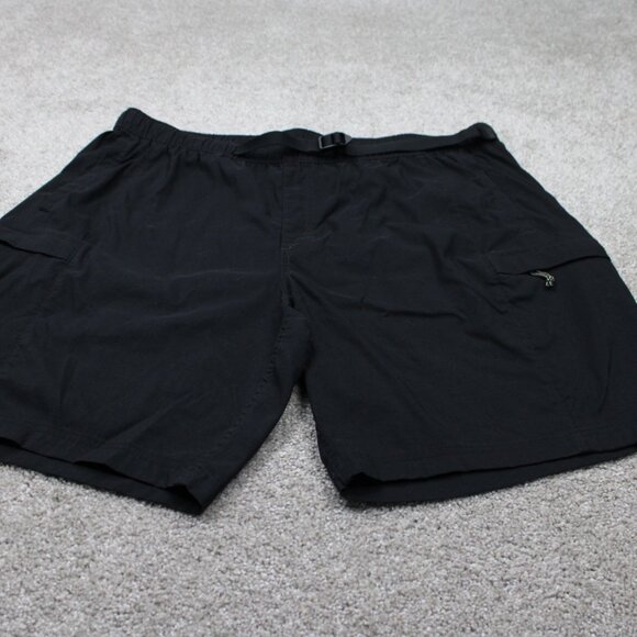 The North Face Class V Belted Shorts Mens 2XL XXL Black Nylon Stretch 9" inseam - Picture 2 of 12